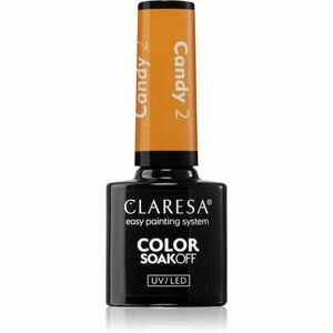 Claresa SoakOff UV/LED Color Candy géles körömlakk árnyalat 2 5 g kép