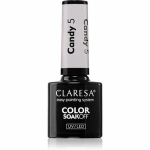 Claresa SoakOff UV/LED Color Candy géles körömlakk árnyalat 5 5 g kép