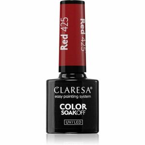 Claresa SoakOff UV/LED Color Rainbow Explosion géles körömlakk árnyalat Red 425 5 g kép