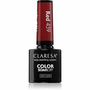 Claresa SoakOff UV/LED Color Warm Feelings géles körömlakk árnyalat Red 439 5 g kép