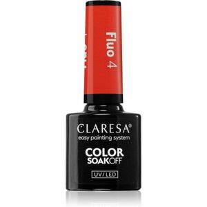 Claresa SoakOff UV/LED Color Fluo géles körömlakk árnyalat 4 5 g kép