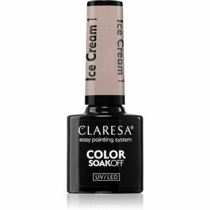 Claresa SoakOff UV/LED Color Ice Cream géles körömlakk árnyalat 1 5 g kép