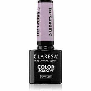 Claresa SoakOff UV/LED Color Ice Cream géles körömlakk árnyalat 6 5 g kép