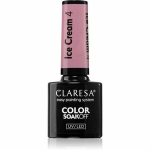 Claresa SoakOff UV/LED Color Ice Cream géles körömlakk árnyalat 4 5 g kép