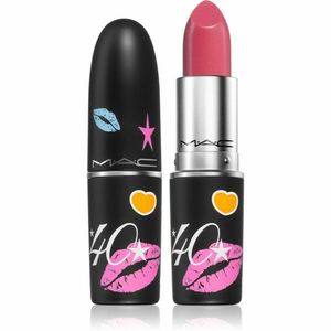 MAC Cosmetics 40 Years Of MAC! Cremesheen Lipstick krémes rúzs szatén finish-el árnyalat Hot Gossip 3 g kép