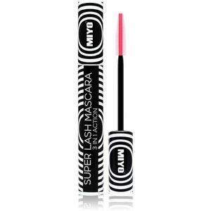 Miyo Super Lash 3 in 1 Action hosszabbító, göndörítő és dúsító szempillaspirál árnyalat Black 10 ml kép