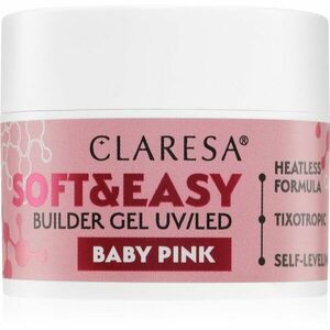 Claresa Soft&Easy Builder Gel alaplakk körmökre árnyalat Baby Pink 12 g kép