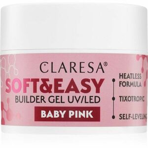 Claresa Soft&Easy Builder Gel alaplakk körmökre árnyalat Baby Pink 45 g kép