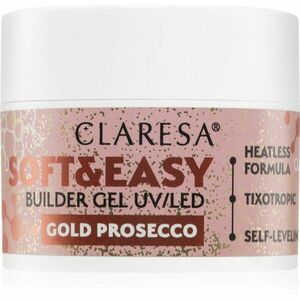 Claresa Soft&Easy Builder Gel alaplakk körmökre árnyalat Gold Prosecco 12 g kép