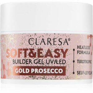 Claresa Soft&Easy Builder Gel alaplakk körmökre árnyalat Gold Prosecco 45 g kép