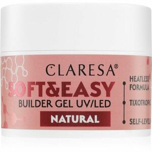 Claresa Soft&Easy Builder Gel alaplakk körmökre árnyalat Natural 12 g kép