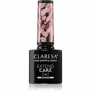 Claresa Extend Care 5 in 1 Keratin bázis lakk zselés műkörömhöz tápláló hatással árnyalat #1 5 g kép