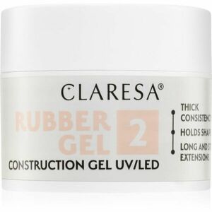 Claresa Rubber Gel Construction Gel UV/LED körömhosszabító gél lakk árnyalat 2 12 g kép