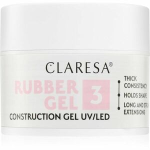 Claresa Rubber Gel Construction Gel UV/LED körömhosszabító gél lakk árnyalat 03 45 g kép