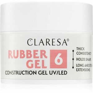 Claresa Rubber Gel Construction Gel UV/LED körömhosszabító gél lakk árnyalat 06 45 g kép