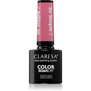 Claresa SoakOff UV/LED Color So Simple géles körömlakk árnyalat 2 5 g kép