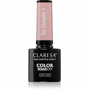 Claresa SoakOff UV/LED Color So Simple géles körömlakk árnyalat 4 5 g kép