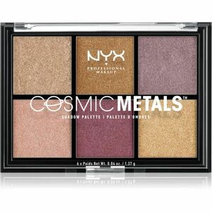 NYX Professional Makeup Cosmic Metals™ szemhéjfesték paletta árnyalat 01 8.22 g kép