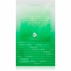 AXIS-Y Mugwort Green Vital Energy Complex Sheet Mask arcmaszk hidratáló és nyugtató hatással 27 ml kép