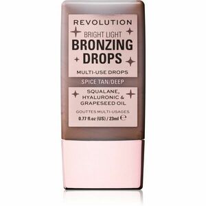 Makeup Revolution Bright Light Bronzing Drops folyékony bronzosító árnyalat Deep Bronze Spice 23 ml kép