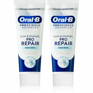 Oral B Gum & Enamel Repair Gentle Whitening gyengéden fehérítő fogkrém 2x75 ml kép