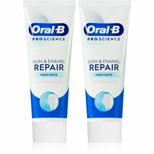 Oral B Gum & Enamel Repair Fresh White fogkrém a friss lehelletért 2x75 ml kép