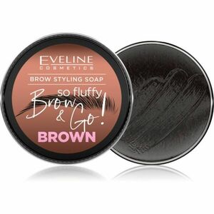 Eveline Cosmetics Brow & Go! szemöldökformázó szappan szemöldökre árnyalat Brown 25 g kép