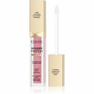 Eveline Cosmetics Wonder Match tartós matt folyékony rúzs hialuronsavval árnyalat 01 Angel Rose 6, 8 ml kép