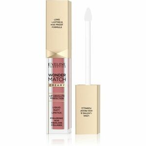 Eveline Cosmetics Wonder Match tartós matt folyékony rúzs hialuronsavval árnyalat 05 Sweet Nude 6, 8 ml kép