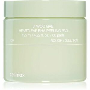 celimax Ji Woo Gae Heartleaf BHA Peeling Pad hámlasztó kendők nyugtató hatással 60 db kép