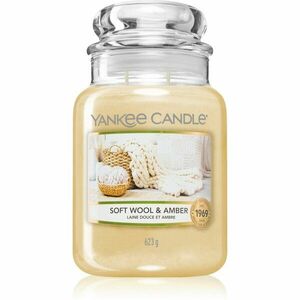 Yankee Candle Soft Wool & Amber illatgyertya 623 g kép