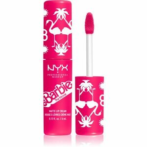 NYX Professional Makeup Barbie Smooth Whip Matte Lip Cream mattító folyékony rúzs árnyalat 01 Dreamhouse Pink 4 ml kép