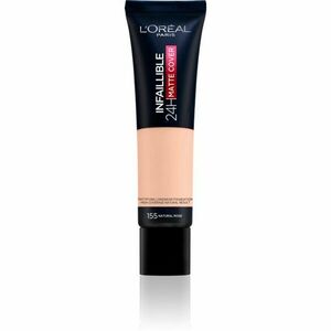 L’Oréal Paris Infallible 24H Matte Cover tartós alapozó matt hatással 155 Natural Rose 30 ml kép