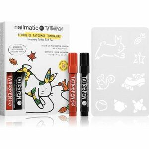 Nailmatic Temporary Tattoo Felt Pen szett gyermekeknek 3 y+ The Rabbit 10 db kép