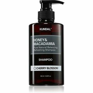 KUNDAL Honey & Macadamia Cherry Blossom természetes sampon száraz és sérült hajra 500 ml kép