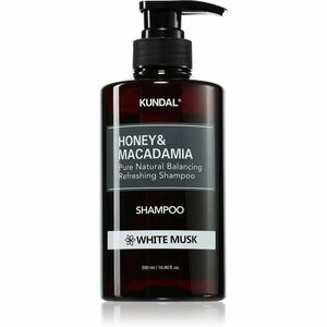 KUNDAL Honey & Macadamia White Musk természetes sampon száraz és sérült hajra 500 ml kép