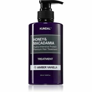 KUNDAL Honey & Macadamia Amber Vanilla intenzív hidratáló koncentrátum a károsult hajra 500 ml kép