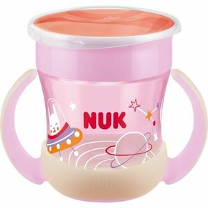 NUK Magic Cup Night bögre fogantyúval 6m+ Pink 160 ml kép