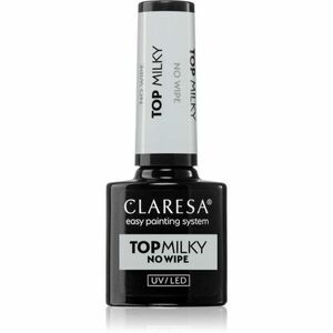 Claresa UV/LED Top Milky No Wipe zselés fedő körömlakk 5 g kép