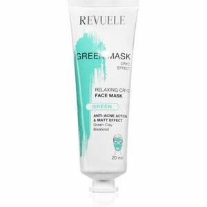 Revuele Green Mask Cryo Effect tisztító és mattító arcmaszk a bőr tökéletlenségei ellen 80 ml kép