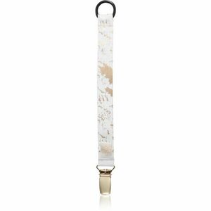 Bjällra of Sweden Pacifier Clip cumitartó csipesz Grey Golden Collection 1 db kép