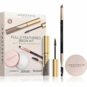 Anastasia Beverly Hills Full & Feathered Kit Taupe szemöldök szett 12 kép