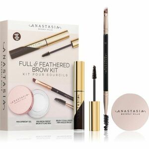 Anastasia Beverly Hills Full & Feathered Kit Ebony szemöldök szett Ebony kép