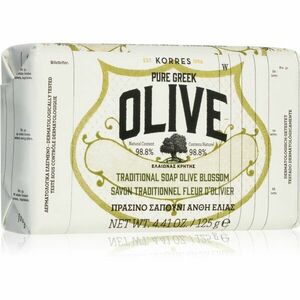 Korres Pure Greek Olive & Olive Blossom tisztító kemény szappan 125 g kép