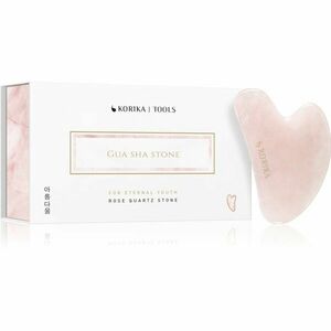 KORIKA Tools Gua Sha Rose Quartz Stone masszázs szegédeszköz az arcra Gua Sha Quartz Pink 1 db kép