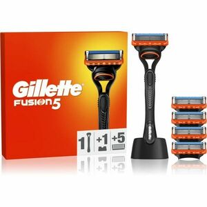 Gillette Fusion5 borotva állvánnyal + cserepenge 5 db kép