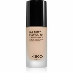 KIKO Milano Unlimited Foundation tartós folyékony alapozó matt hatással árnyalat 02 Rose 30 ml kép