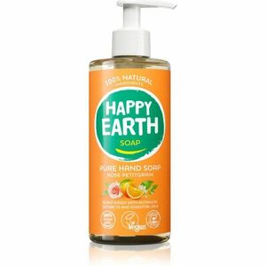 Happy Earth 100% Natural Pure Hand Soap Rose Petitgrain folyékony szappan 300 ml kép