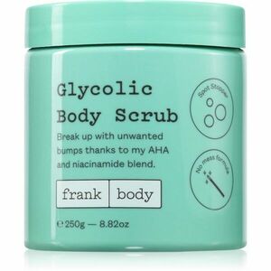 Frank Body Glycolic testpeeling A.H.A.-val (Alpha Hydroxy Acids) 250 g kép