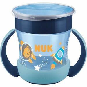 NUK Magic Cup Night bögre fogantyúval 6m+ Blue 160 ml kép